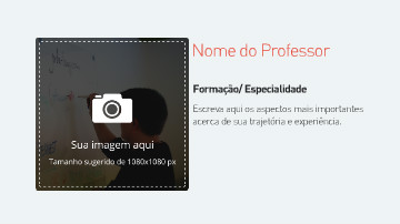 Video template para descrição de curso