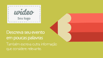 Video template para convite a evento