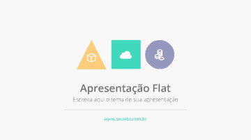 Vídeo para apresentação empresarial Flat design