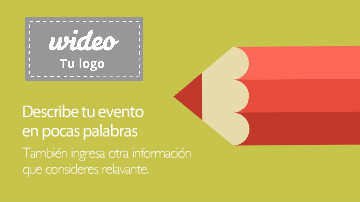 Video plantilla para invitación a evento